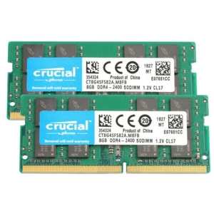 CRUCIAL DDR4 8GB 2400 PC4-19200 Laptop Notebook Memory RAM SODIMM 2x 8G 2400 MHZ - Picture 1 of 10