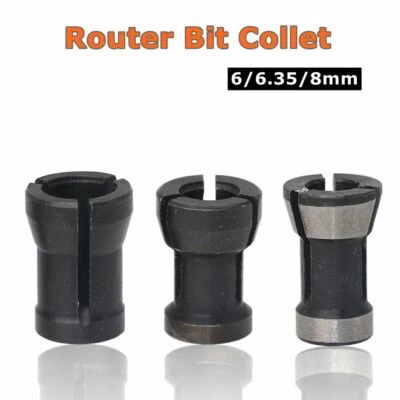 6/ 6.35/ 8mm Shank Router Bit Extension Collet Chuck Rod Trim Molding Machine - Image 1 of 4