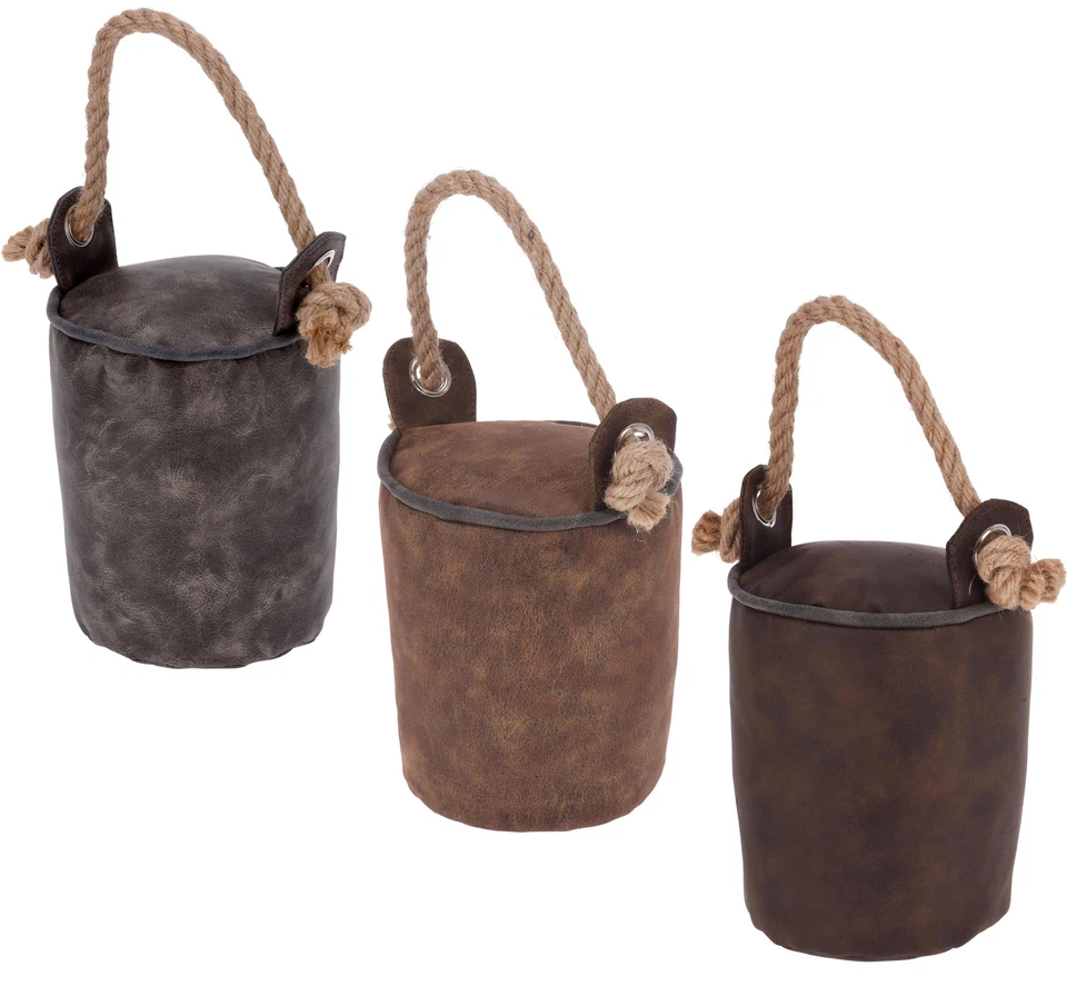 Türstopper MODENA - Türpuffer aus Kunstleder mit Sisal Strick - 1 kg - 16x14cm - Bild 1 von 1