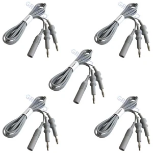 Gromed Bipolar Forceps Cable Autoclavable 3 meter Silicone Cord - Pack of 5 - Picture 1 of 3
