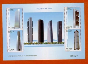 1 HOJA BLOQUE DE " ARQUITECTURA DE MADRID " DEL AÑO 2009. - Imagen 1 de 1