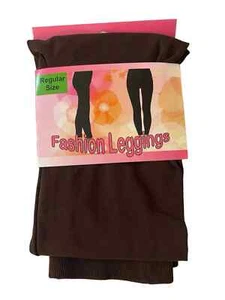 New-Brown High Waisted Fashion Leggings one size Activewear, casual, free ship - Picture 1 of 5