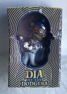 Los Angeles Dodgers Dia De Los Muertos Sugar Skull Bobblehead New 2022 - Picture 1 of 12