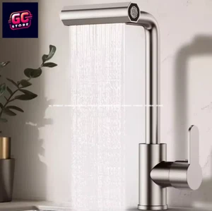 Rubinetto Cucina Lavello Miscelatore Acqua Lavandino Acciaio Inox Inossidabile - Foto 1 di 6