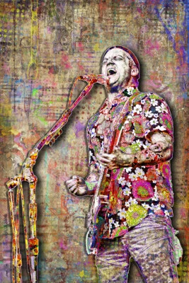 ISAAC BROCK of MODEST MOUSE 12x18in Poster,  MODEST MOUSE ART Free Shipping US - Image 1 of 4