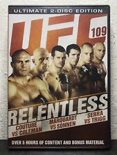 UFC 109: Relentless DVD w/ Insert (2-Disc Set, MMA, 2010)