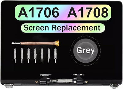 NEW Retina LCD Screen Assembly for 13" MacBook Pro A1706 / A1708 (Space Gray) A+ - Image 1 of 4
