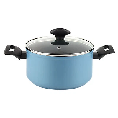 Kochtopf Induktion 20 cm Aluminium Antihaftbeschichtung PFOA frei, Glasdeckel - Bild 1 von 4