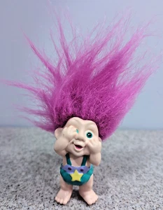 Applause Magic Trolls Baby Zabrina 2,75”, Vintage años 90, pelo rosa - Imagen 1 de 9