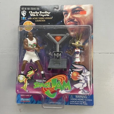 FIGURA DE CHARLES BARKLEY 1996 WB SPACE JAM WILE E. COYOTE PLAYMATES ACME TURBO NUEVA Foto 1 de 2