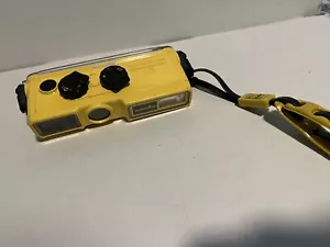 Minolta Weathermatic-A 110 Yellow Underwater Film Camera-(W/Wrist Strap) Japan - Picture 1 of 9