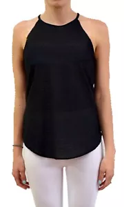 Top donna donna collo alto nero bolla S-M E M-L - Foto 1 di 3