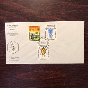 SOMALIA FDC COVER 1981 YEAR TELECOMMUNICATIONS & HEALTH  MEDICINE STAMPS