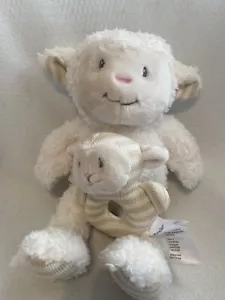 Little Miracles 2 Piece Set Cuddle Up Baby Plush Toy - Rattle Stuffed Animal W2 - Picture 1 of 11