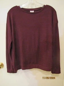 Hello Mello Cuddleblend weinrot Langarm Lounge Pullover Oberteil Large - Bild 1 von 3