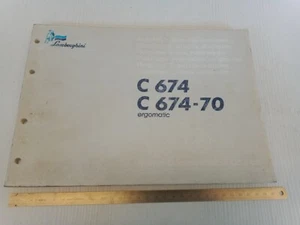 catalogo parti ricambio originale trattore Lamborghini 1989 C674 674-70 674 ergo - Foto 1 di 20