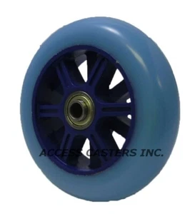 PLE-5H3 5" x 1-1/4" Hi-Elastic Polyurethane on Plastic Wheel, 175 lbs Capacity - Picture 1 of 1