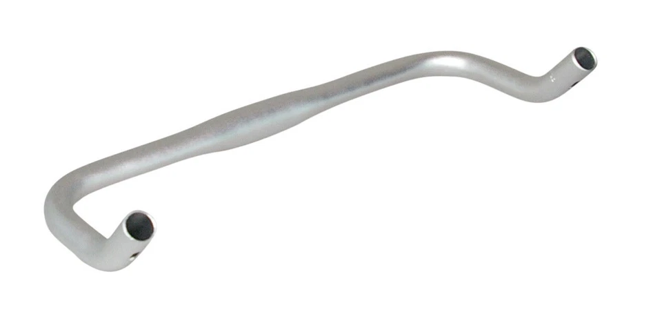 REDURO Bullhorn Lenker 31,8mm Silber Bahn Single Speed Fixie Rennrad Lenker - Bild 1 von 1