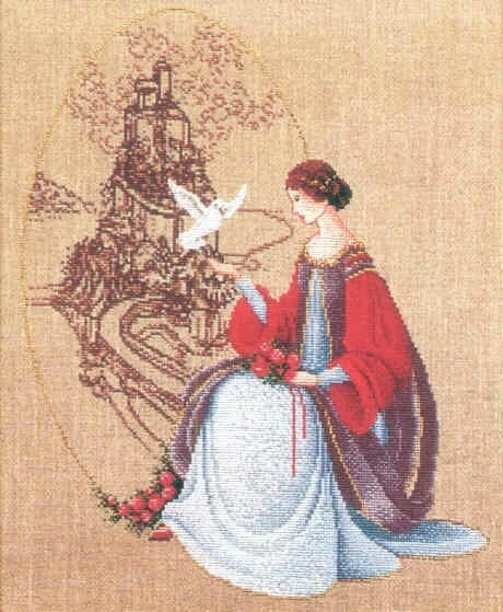 Lavender & Lace Cross Stitch Chart ONCE UPON A TIME - BR8 - Image 1 of 1