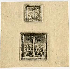 Rare Antique Master Print-PRINTING-ALFABET-TYPEFACE-I-Anonymous-ca. 1660 - Picture 1 of 4