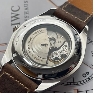 IWC VINTAGE AUTOMATIKWERK C 853 IM NEUEN 41mmS / STAHLGEHÄUSE MIT SAPHIRGLAS - Bild 1 von 18