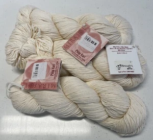 Mirasol Pima Kuri Cotton Yarn Color 04 Lot 85734 - 3 Skein - Picture 1 of 6