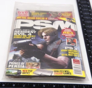 New PSM Playstation Gaming Magazine DVD & Mask 104 Dec 2005 Resident Evil 4 - Imagen 1 de 6
