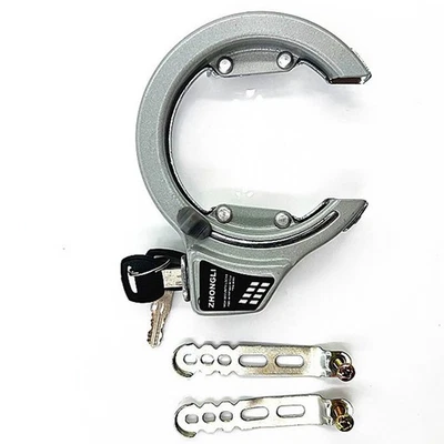 Bike Mounted Locking Kit Aluminum Bike Mounted Horseshoe Lock&2 Keys Anti Theft  - Image 1 of 4
