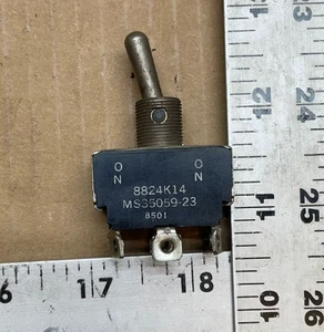 Eaton ON-ON Toggle Switch, p/n 8824K14 - Picture 1 of 5