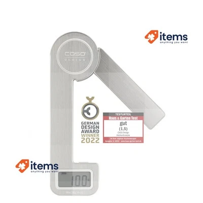 CASO Cucina Ecostyle Design Bilance Con Cinetica Energia Argento Acciaio No Fino - Immagine 1 di 2