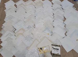 Vintage Damen Taschentücher Paket 125 Hochzeit Spitze. Shades of White.  - Bild 1 von 19
