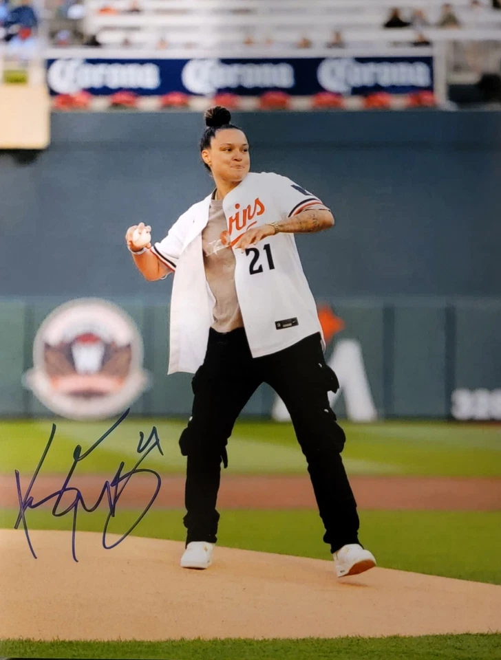 KAYLA MCBRIDE Signed 8.5 x 11 Photo WNBA Basketball-Minnesota Lynx  - Image 1 of 1