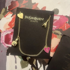 Yves Saint Laurent YSL beauty VIP Gift Mon Paris Chain Cell Phone Or Purse Charm - Picture 1 of 10