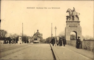 Postal Munich, monumento Otto von Wittelsbach, tranvía - 4877649 - Imagen 1 de 2