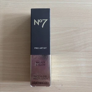 No7 Pro Artist Bronze & Glow Face & Eye Multi-Stick Light Bronze/Champagne Glow - Picture 1 of 3