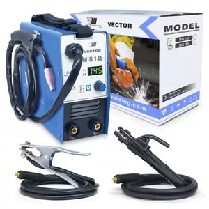 Saldatrice a filo senza gas 145A, MMA 140A, inverter IGBT,bobina da 1kg|MIG 145 - Foto 1 di 12