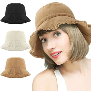 Women Sun Hat Summer Bucket Wide Brim Wave Boonie UV Protection Beach Cap new - Picture 1 of 15