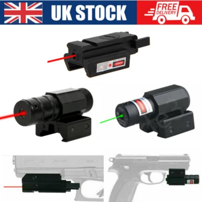 VASTFIRE Mira telescópica de punto rojo/verde montaje en riel para rifle pistola pistola de aire caza