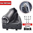 Stylish Black/Grey Gear Shift Knob Lever Shifter Boot for 2002 2009 For 9N
