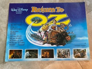 Return to Oz ORIGINAL Quad Movie Poster Fairuza Balk Walt Disney 1985