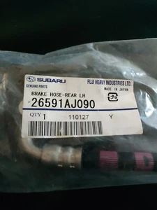 2010-2013 Subaru Legacy & Outback Brake Hydraulic Hose Rear Left LH 26591AJ090 - Picture 1 of 5