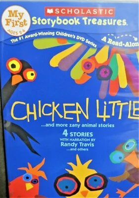 Scholastic Storybook ,Chicken Little DVD,New 4 STORIES, Randy Travis, Read along - Image 1 of 4