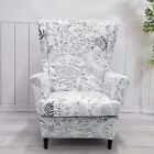 Stretch Wing Chair Covers Soft Wingback Sofa Slipcover Armchair Cover 2-Piece