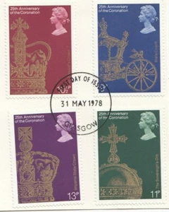 Coronation GB Used 1978 ON PIECE (65709) - Picture 1 of 1