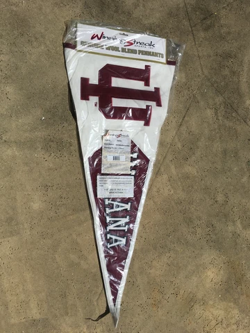 Indiana Hoosiers 17” x 40” Wool Winning Streak Pennant Banner Large NEW Cover