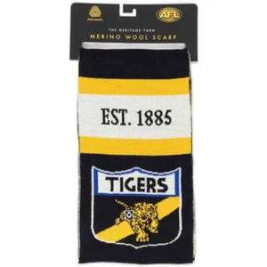 NEW Richmond Tigers Merino Wool Throwback Scarf - Picture 1 of 4
