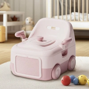 Baby Potty Toilet Potty Training Seat with Handles, Foot Stool High Back Support - Picture 1 of 10