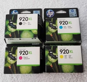Cartucce d'inchiostro originali HP 920/920XL nere e a colori non aggiornate - Foto 1 di 13