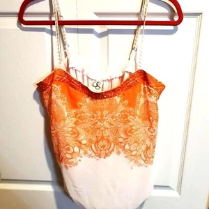 Anthropologie OS One September Coral Cami Tank Blouse Size XL - Bild 1 von 6