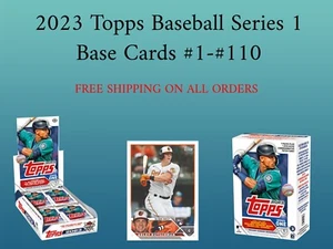 2023 Topps Series 1 Baseball Base Singles (#1-#110) SHIPS FREE Updated 12-1-24* - Picture 1 of 1